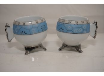 Pair Of Ali Salloum And Sons Japanese Style Tea Cups
