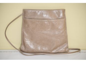 Hobo Brand Sand Colored Cross Body Bag With Magnetic Closure