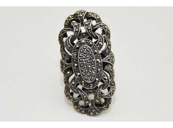 Sterling Silver Marcasite Ring - N113