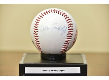 Willie Randolph Signed Baseball Guaranteed Authentic