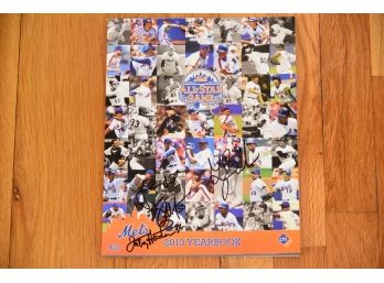 2013 Mets Yearbook With Signatures
