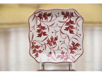 Hand Painted Ceramic Display Plate With Stand