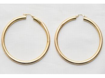 14K Gold Hoop Earrings - N135