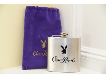 6 Oz. Crown Royale Playboy Stainless Steel Flask