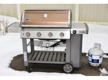 Weber Genesis 2 Outdoor Grill With Propane Tank & Additional BBQ Lid