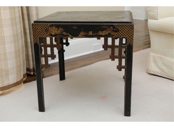 An Antique Square Asian Table