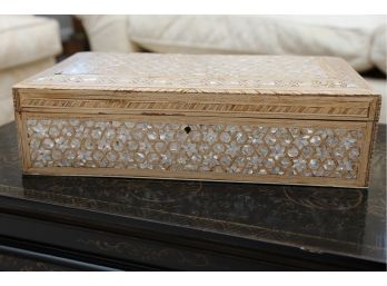 A Mother Of Pearl Storage Box