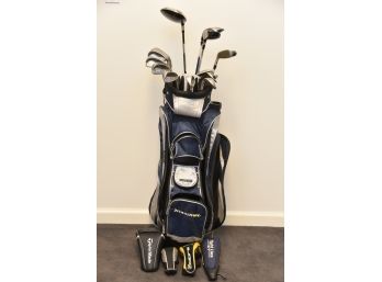 Set Of Men's Ping G2 White Dot Steel Shaft Irons With Odyssey Putter And Various Woods With Tourtrek Bag
