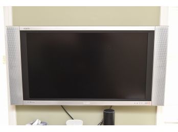 Sharp 37 Inch Flat Screen TV With Remote And Mounting Arm (tested And Working)
