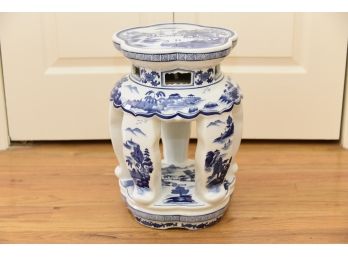 Beautiful Chinese Porcelain Footed Stool