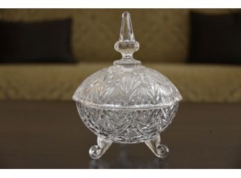 Crystal Glass Lidded Candy Dish