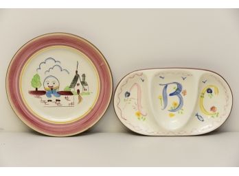 Stangel Pottery Baby Plates