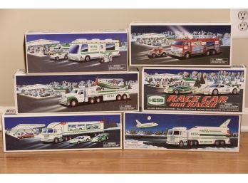 Group Of 6 Complete Hess Trucks 1997-2009