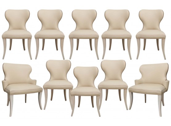 Luigi Gentile Set Of 10 Custom Dining Chairs