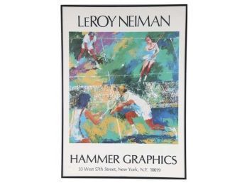 1977 'Mixed Doubles' Leroy Neiman Exhibition Poster