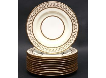 Minton, Tiffany & Co. Porcelain 9 Inch Dinner Plates Set Of 12