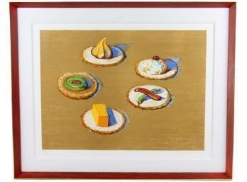 'Crackers' Signed Wayne Thiebaud American Painter  Framed 42.5 X 34
