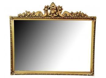 Antique Italian Gilt Frame Carved Gold Mirror