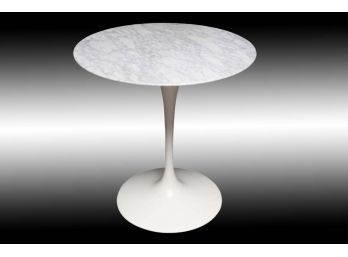 Carrara Marble Pedestal Table