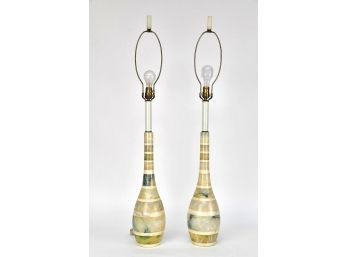 Vintage Alabaster Stacked Lamps
