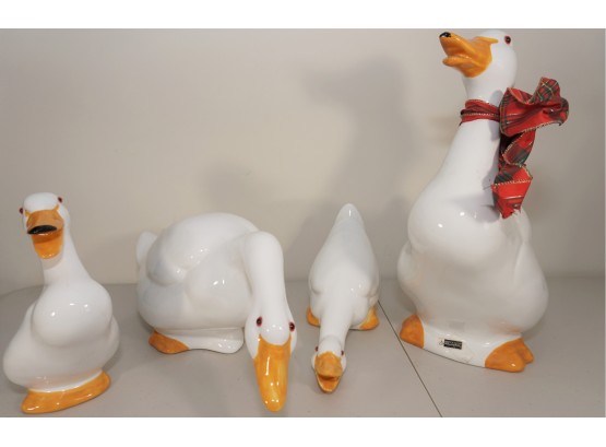 Vintage Group Of Rosenthal Netter Porcelain Geese Group Of 4