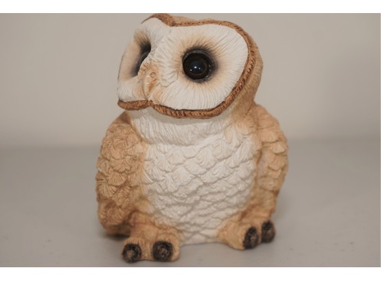 Vintage Stone Critters Barn Owl Figurine By United Design CORP.