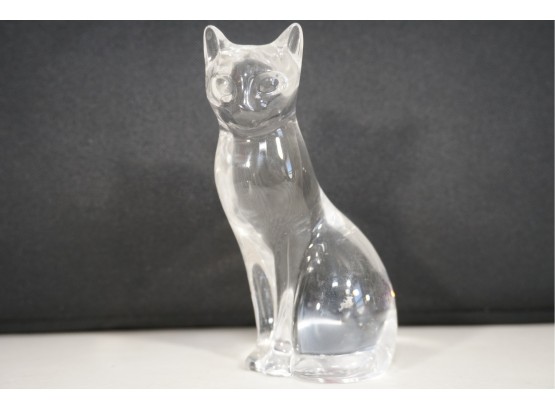 Vintage Lenox Glass Cat Figurine