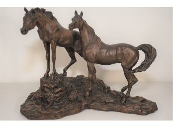 Franklin Gallery 'intruder' By Lanford Monroe Ceramic Horse Statue