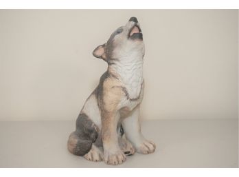 Vintage Gray Wolf Pup Lenox Figurine-1
