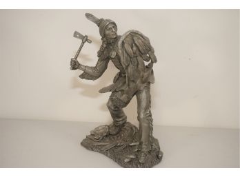 Vintage Pewter 'Comanche Warrior' By Jim Ponter Official Issue Of The Western Heritage Museum