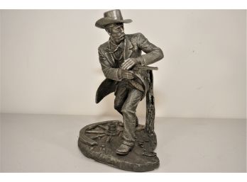 Vintage Pewter 'Wyatt Earp' By Jim Ponter 1985 Franklin Mint