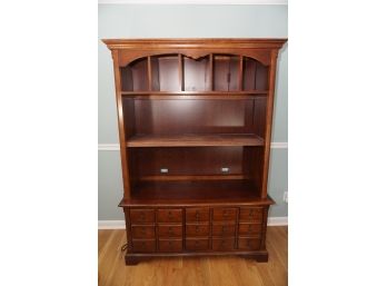 Vintage Oak Book Cabinet