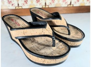 Pair Of Prada Womans Platform Edge Sandals