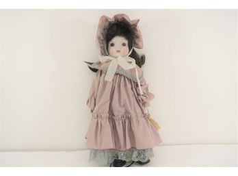 Vintage 'Rachel' Nostalgic Doll With Porcelain Head Hands And Feet