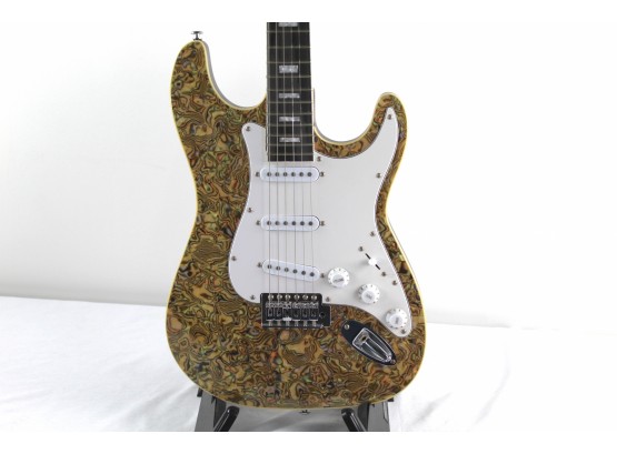 Mother Of Pearl Body Guitar With Matching Head Stock