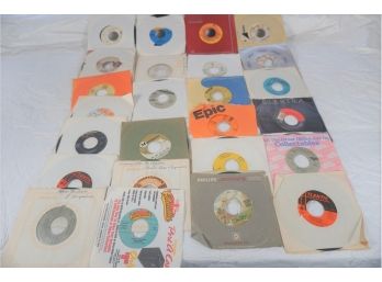 Collection Of 7 Inch Vinyl Records Featuring John Fogarty & The Jacksons