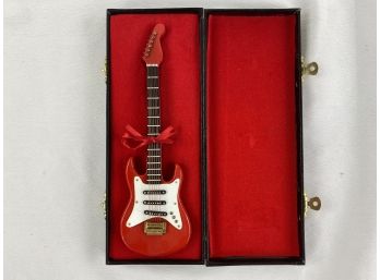 Miniature Electric Guitar With Case