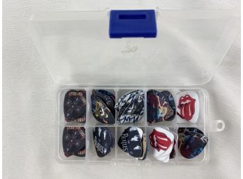 Lot Of Over 50 Classic Guitar Picks Including Guns N Roses, The Beatles & Rolling Stones