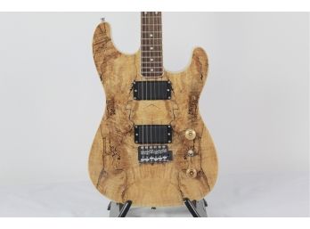 Custom Spalted Maple Guitar Body With Rosewood Neck