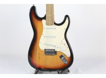 Stratocaster Guitar With White Dials