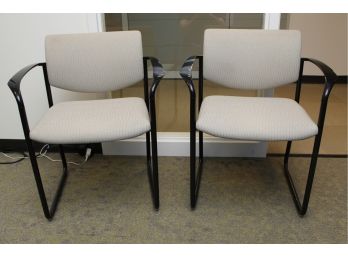 Pair Of Patterned Arm Chairs