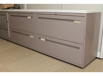 Set Of 2 Gray File Drawers With Shared Top (1 Of 6)
