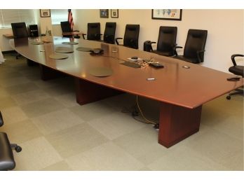 Executive Mahogany Extra Long Conference Table
