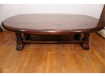 Vintage Wood Drop Leaf Coffee Table