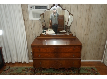 Vintage Dresser With Vanity