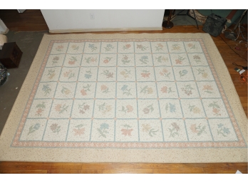 Milliken Area Rug In Tan And Peach