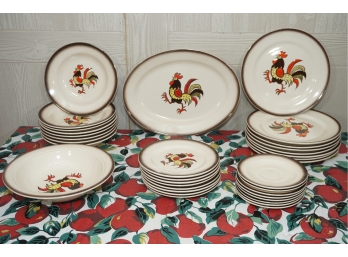Vintage Set Of Poppy Trail By Metlox China Made In California