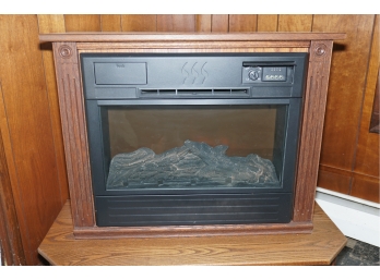 Electric Space Heater With Fire Place Esthetic By Amish Mantel