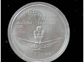 1974 Queen Elizabeth $5 Montreal Olympic Coin- Rowing