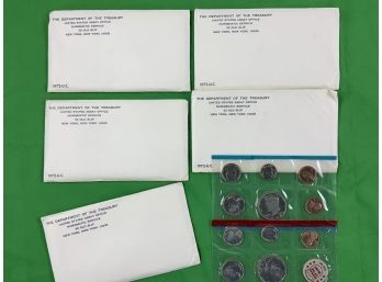 1972 Treasury Department Uncirculated Coin Set- 5 Sets